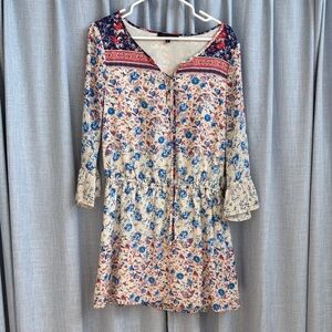 REVOLVE Multicolor Floral Long Sleeve Dress
